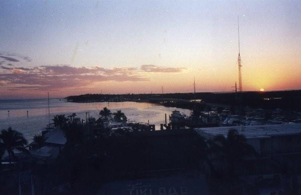 sunset at holiday isle