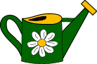 daisy watering can